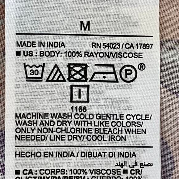 Old Navy Pink & Orange Floral Print Midi Length Sundress Sz MED Tropical Resort - Picture 9 of 10